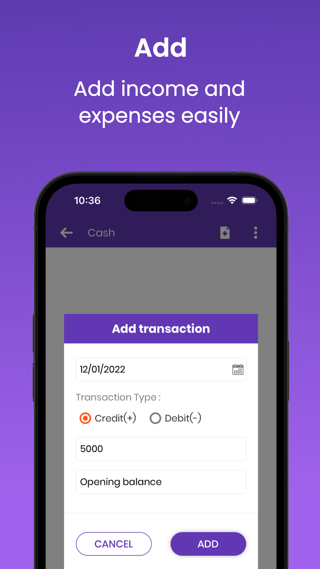 Add Transaction